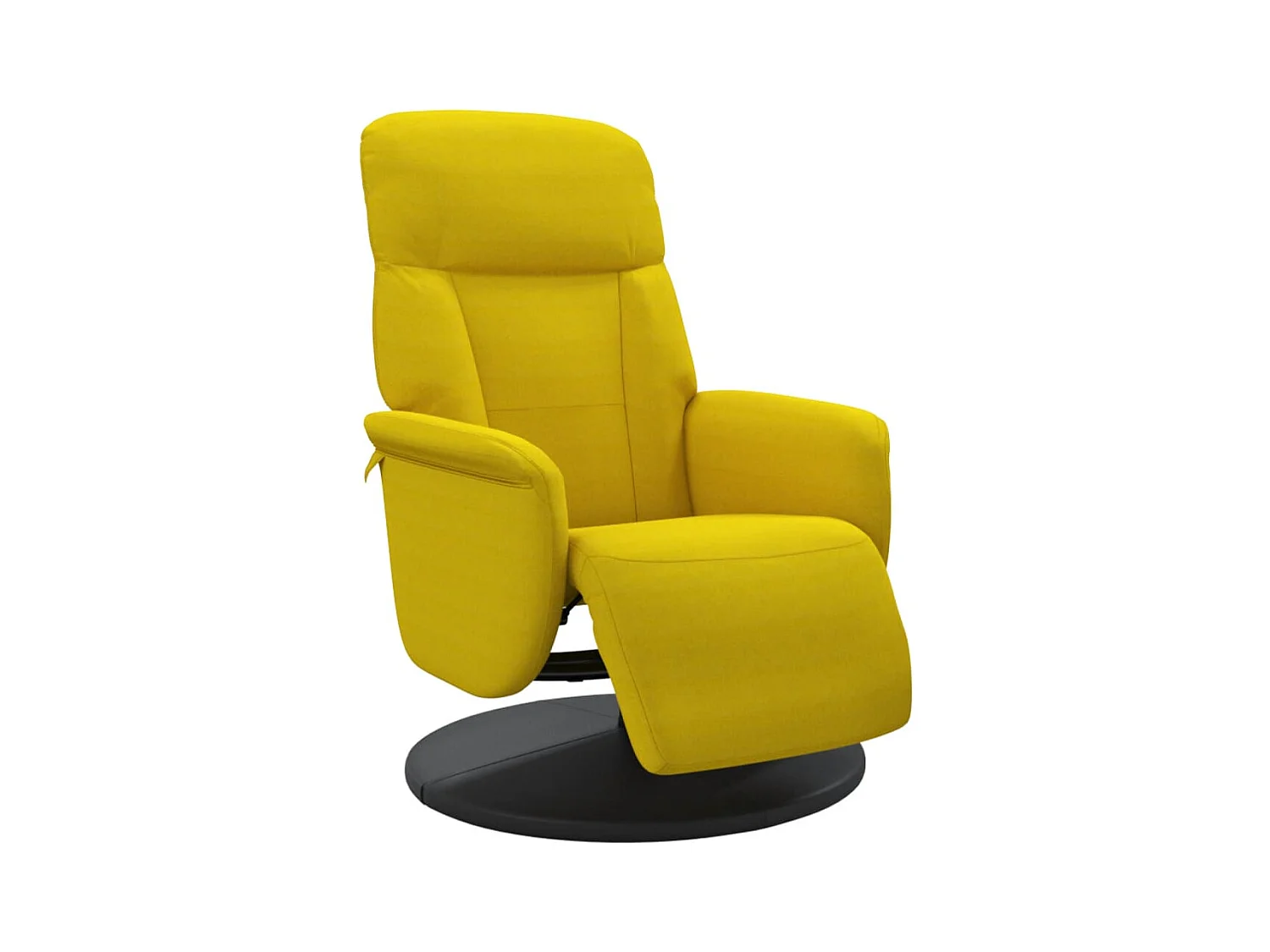 Sillón de relax | Sillón reclinable con reposapiés terciopelo amarillo SHL5868