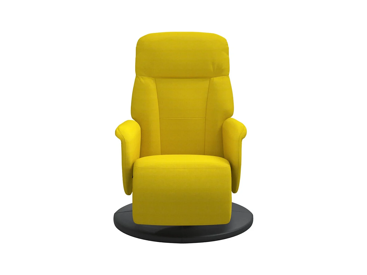 Sillón de relax | Sillón reclinable con reposapiés terciopelo amarillo SHL5868