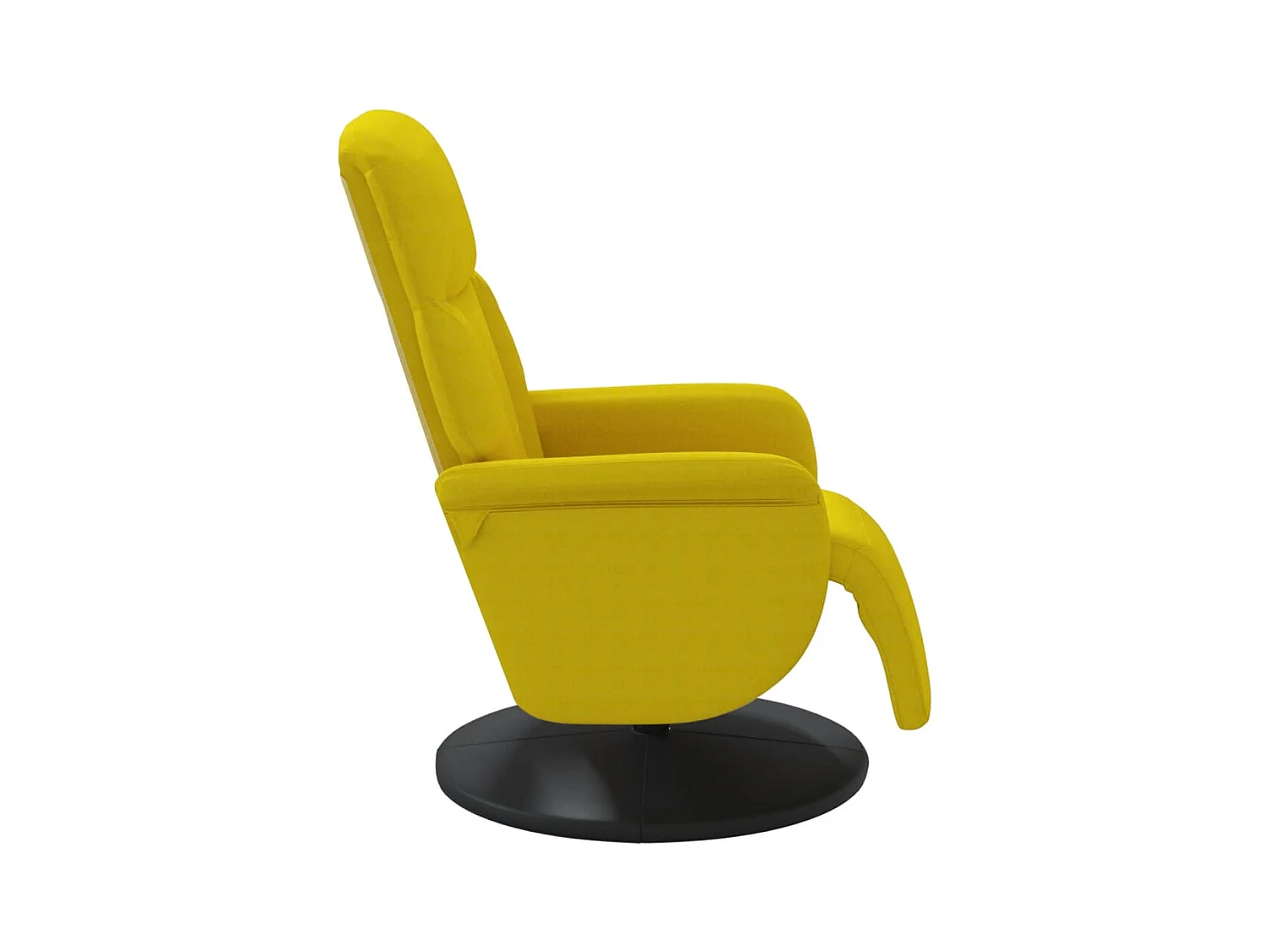 Sillón de relax | Sillón reclinable con reposapiés terciopelo amarillo SHL5868