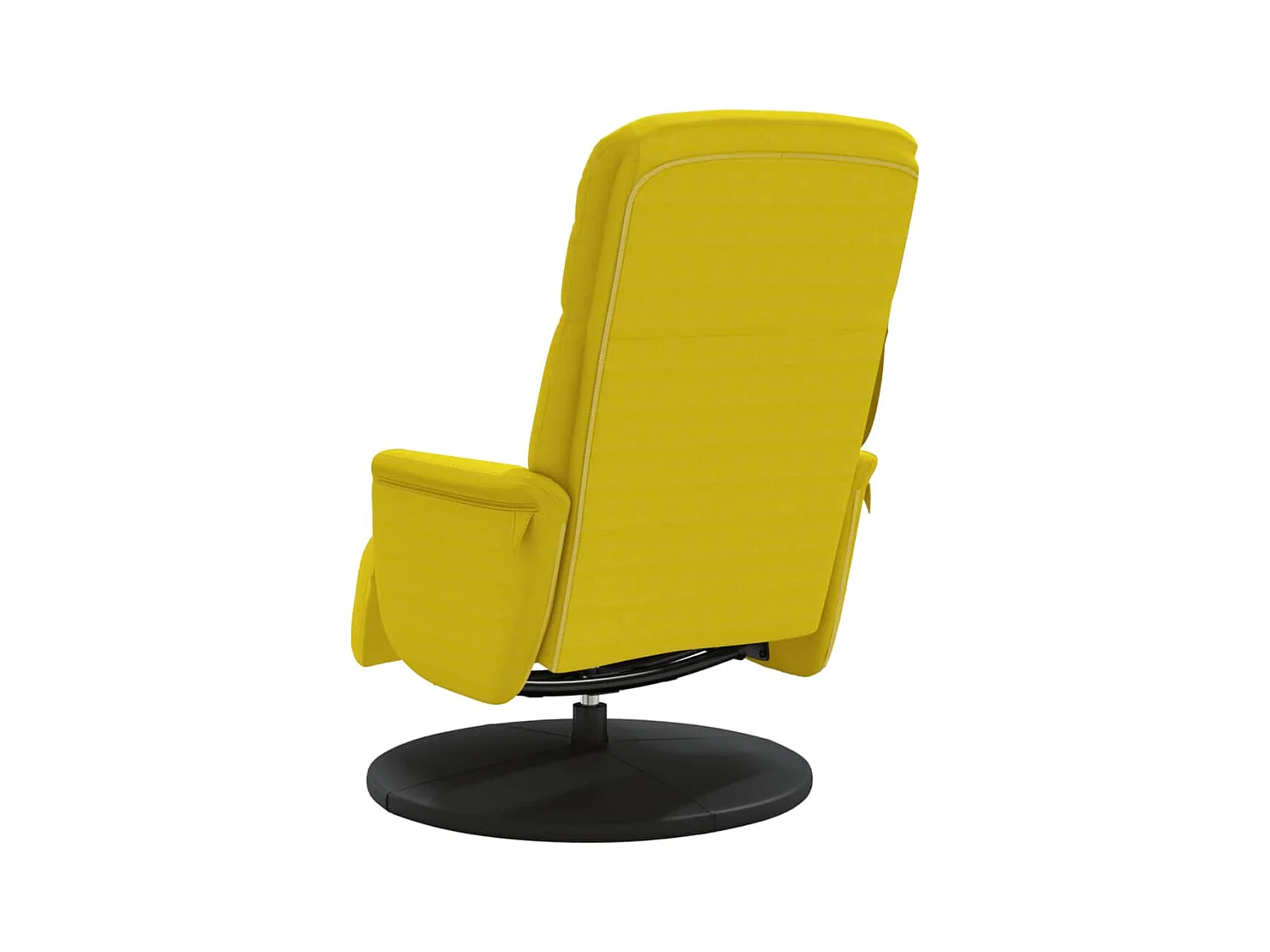 Sillón de relax | Sillón reclinable con reposapiés terciopelo amarillo SHL5868