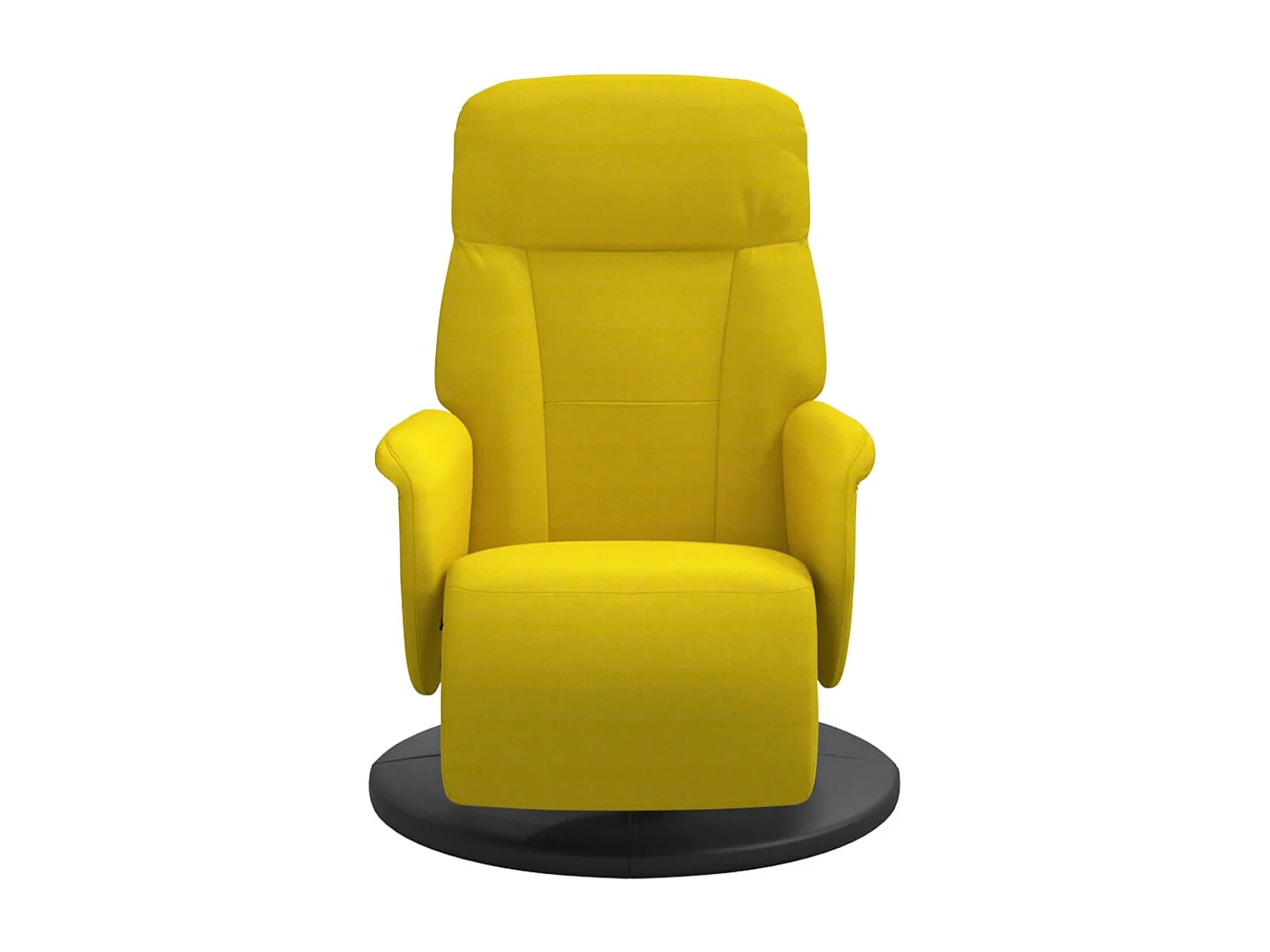 Relaxstoel | Fauteuil | Bureaustoel met voetensteun verstelbaar fluweel geel