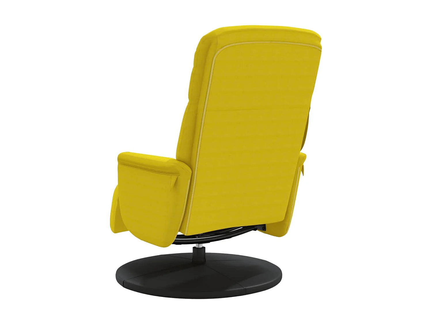 Relaxstoel | Fauteuil | Bureaustoel met voetensteun verstelbaar fluweel geel