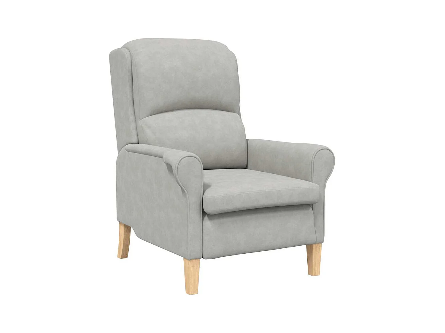 Sillón de salón | Silla de relax | Sillón Gris claro 76x94x102 cm Microfibra SHL8756