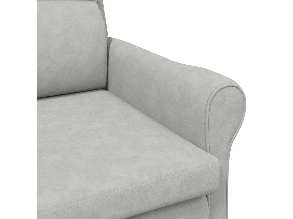 Sillón de salón | Silla de relax | Sillón Gris claro 76x94x102 cm Microfibra SHL8756