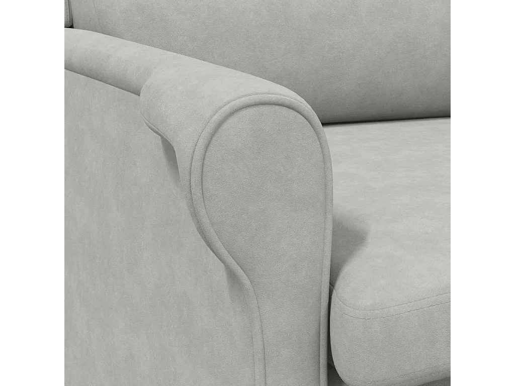 Sillón de salón | Silla de relax | Sillón Gris claro 76x94x102 cm Microfibra SHL8756