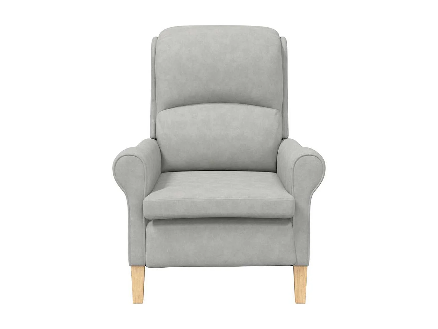 Relaxsessel-Lounge Sessel Hellgrau 76x94x102 cm Mikrofaser SHL50799