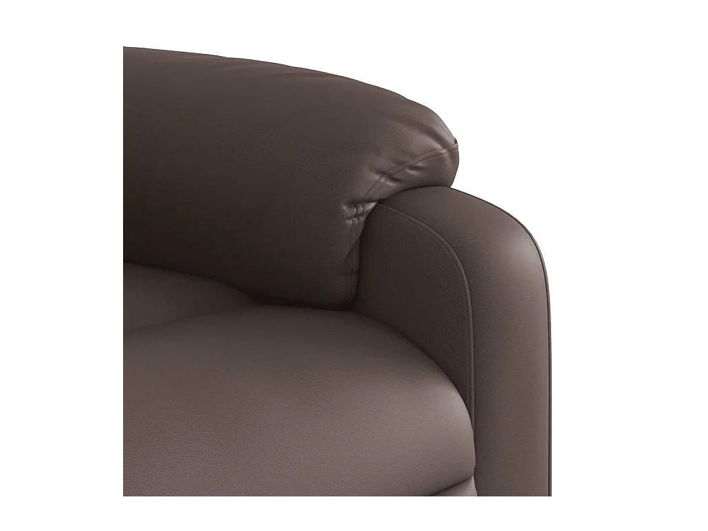 Sillón de salón | Silla | Sillón de masaje reclinable cuero sintético marrón SHL4410