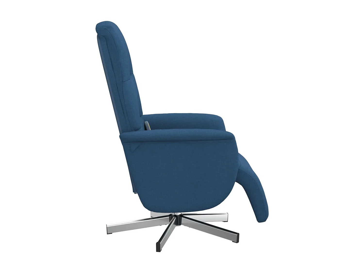 Massagesessel | Relaxsessel mit Fußteil Blau Stoff SHL8216