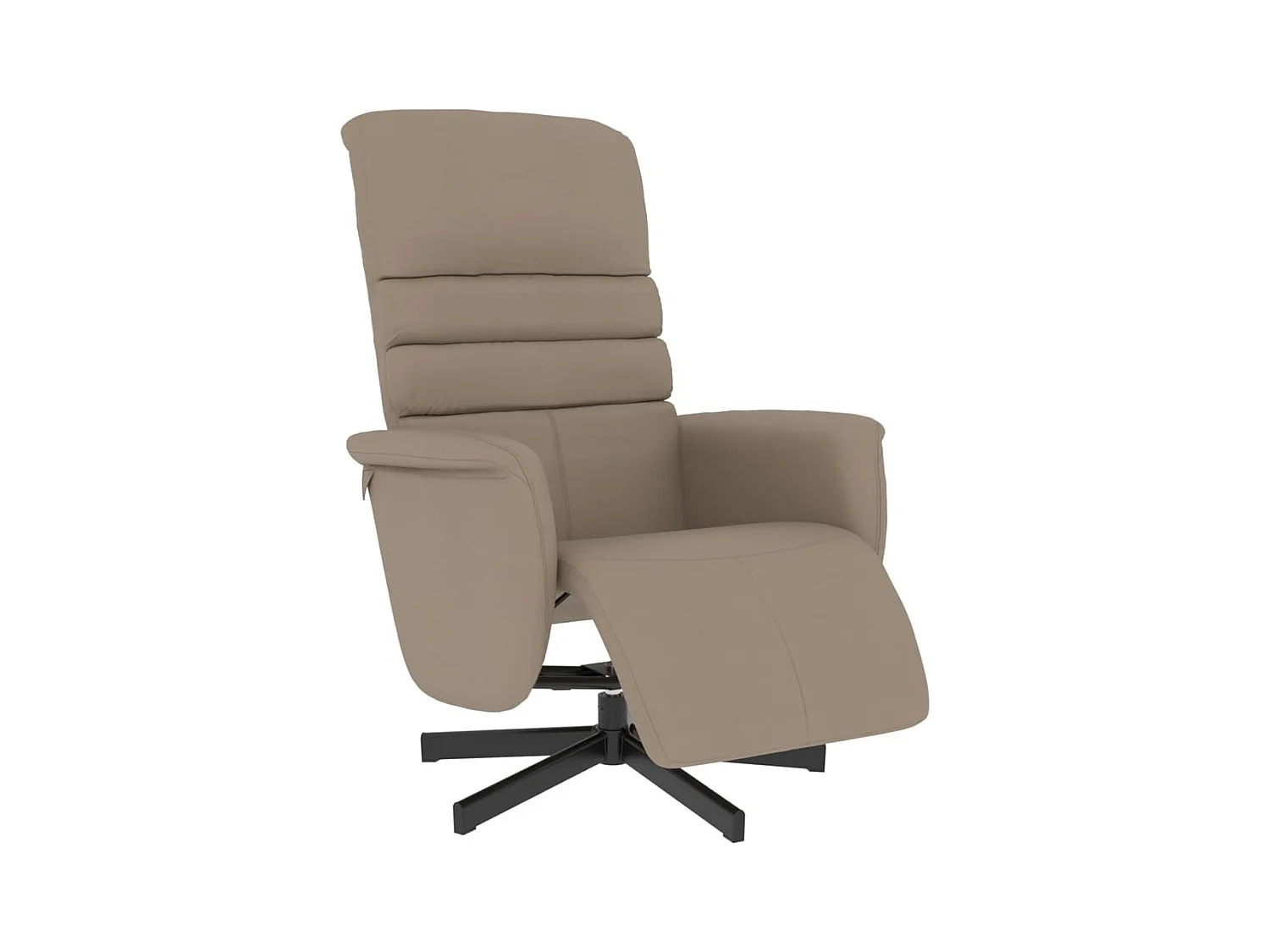 Sillón de relax | Sillón reclinable con reposapiés cuero sintético capuchino SHL4915