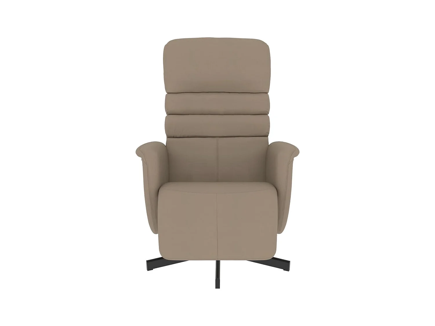 Sillón de relax | Sillón reclinable con reposapiés cuero sintético capuchino SHL4915