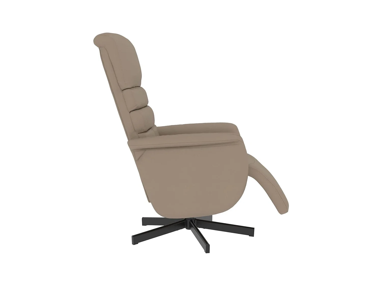 Sillón de relax | Sillón reclinable con reposapiés cuero sintético capuchino SHL4915