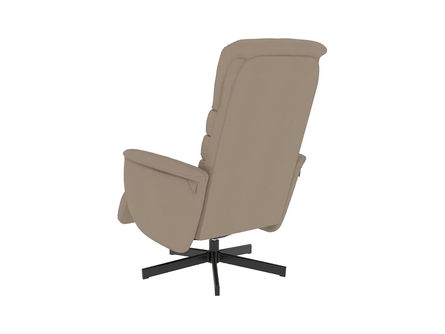 Sillón de relax | Sillón reclinable con reposapiés cuero sintético capuchino SHL4915