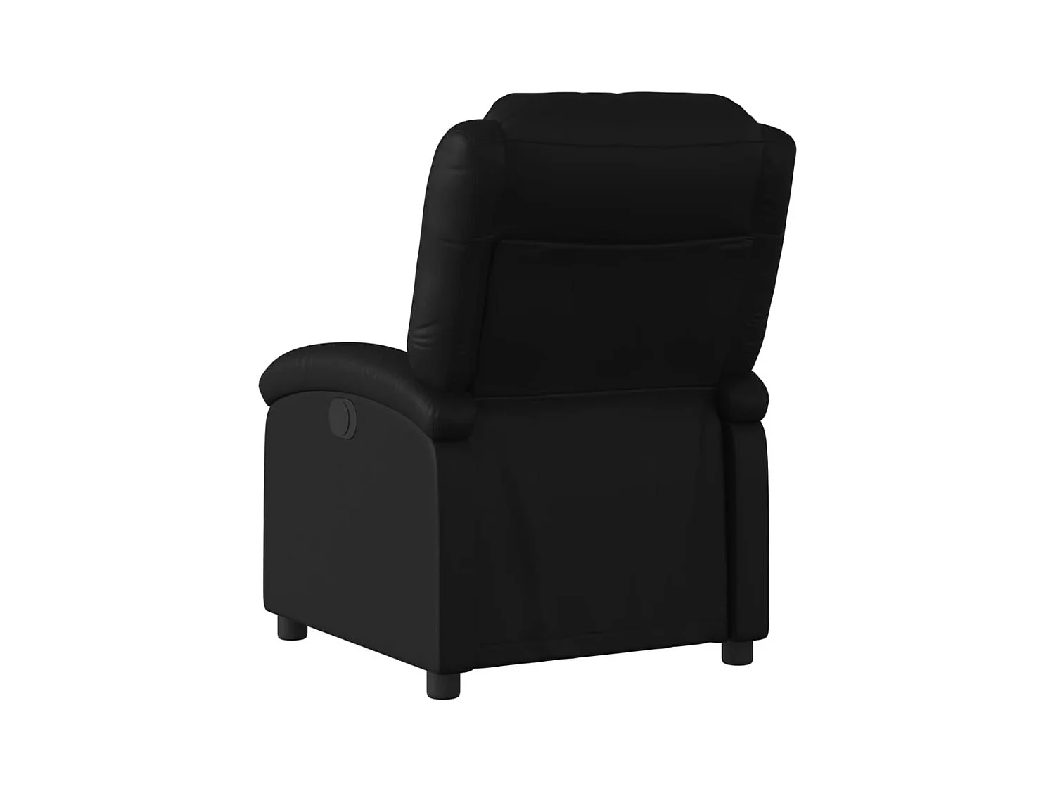 Fauteuil inclinable-Chaise de relax-Fauteuil salon noir similicuir SHL5078