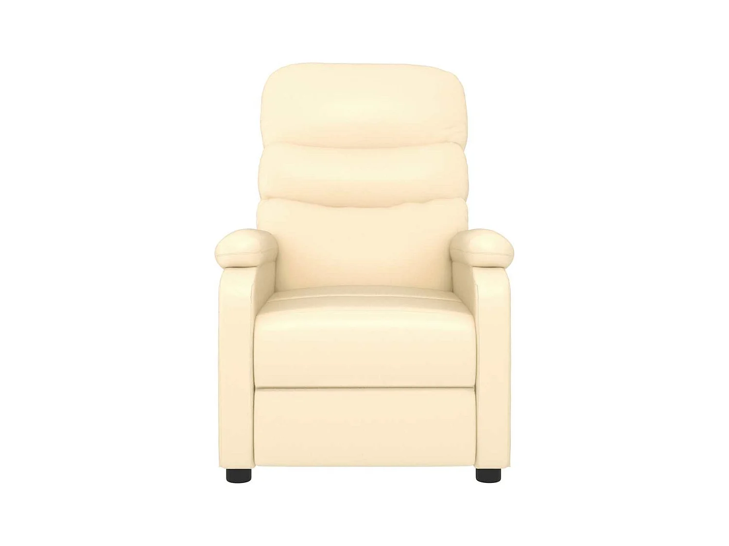 Poltrona reclinável couro artificial cor creme SHL860668