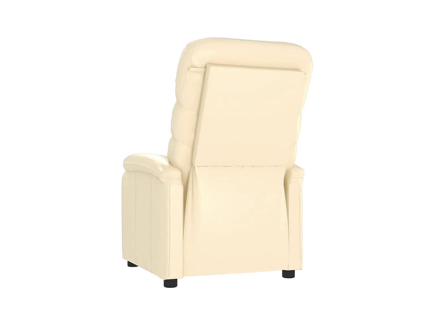 Fauteuil salon-Chaise relax-Fauteuil inclinable Crème Similicuir SHL2204