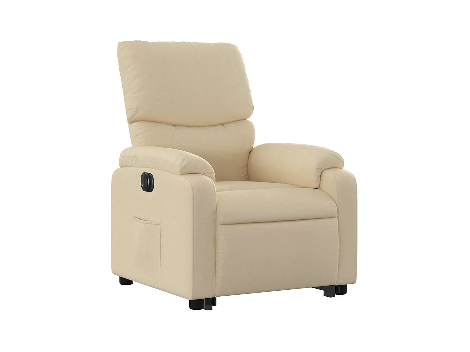 Silla de relax | Sillón eléctrico reclinable elevable de tela color crema SHL8727