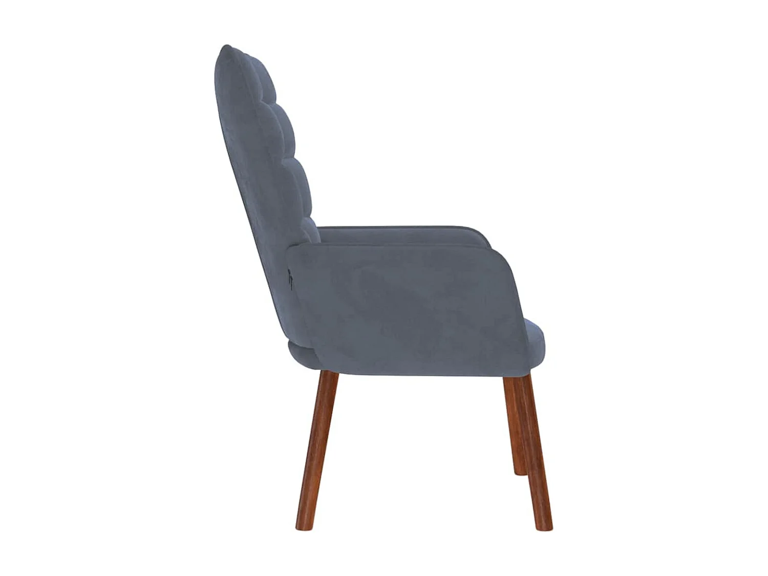 Fauteuil de Salon-Chaise de relaxation moderne Gris foncé Velours SHL1558