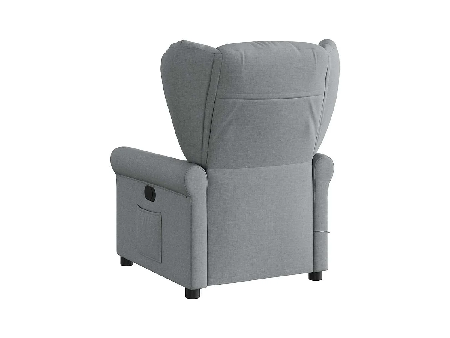Fauteuil inclinable-Chaise de relax-Fauteuil de Massage Gris clair Tissu SHL4971