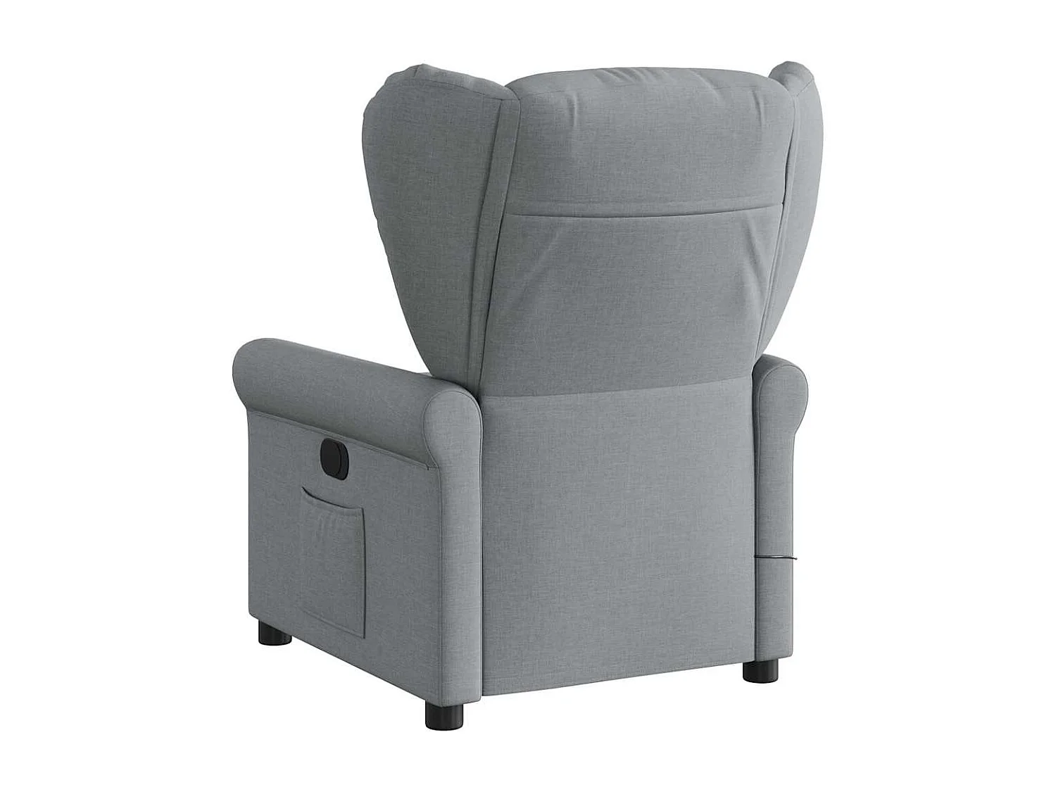 Fauteuil inclinable-Chaise de relax-Fauteuil de Massage Gris clair Tissu SHL4971