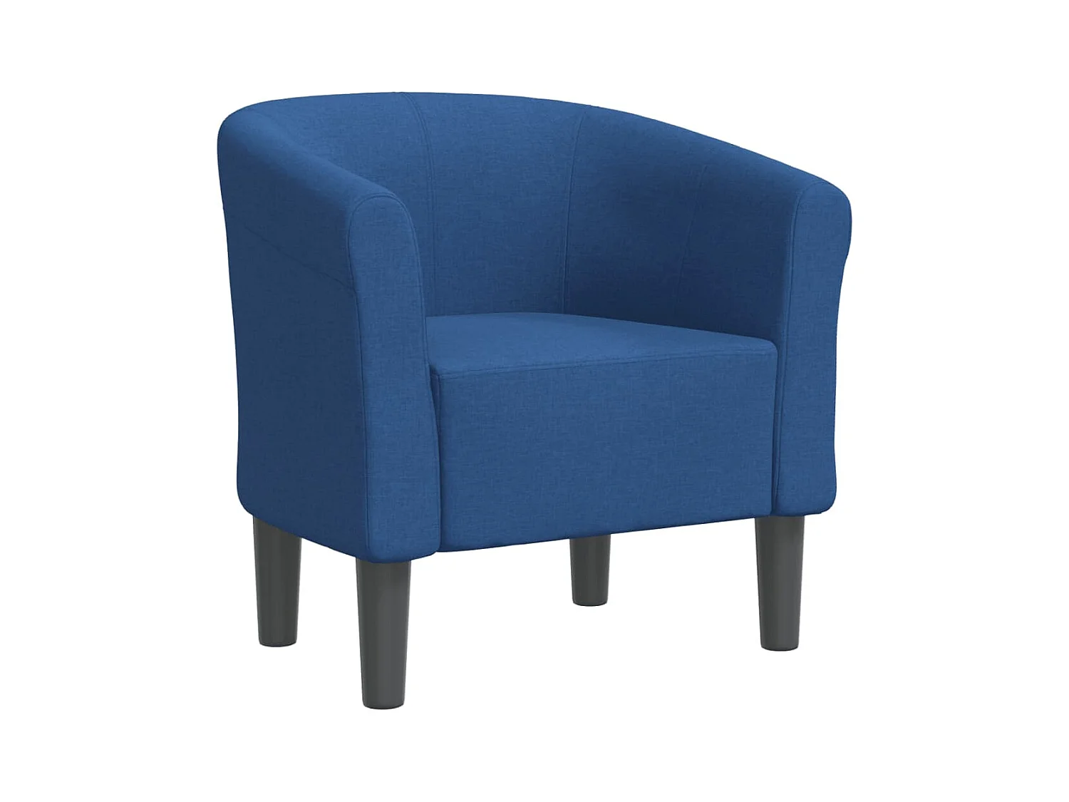 Fauteuil de Salon-Chaise cabriolet bleu tissu SHL2375