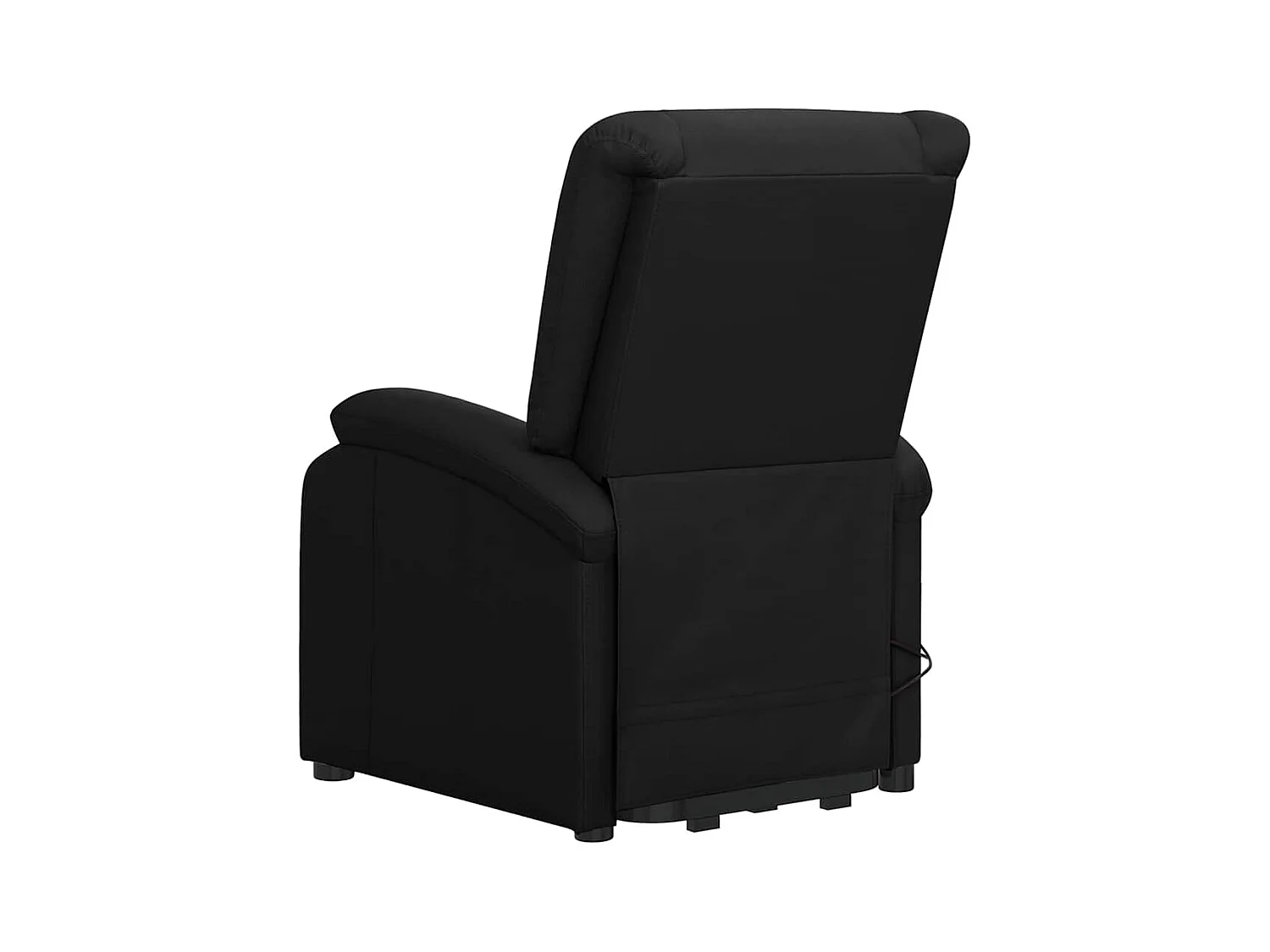 Silla de relax | Sillón elevable cuero sintético negro SHL4660