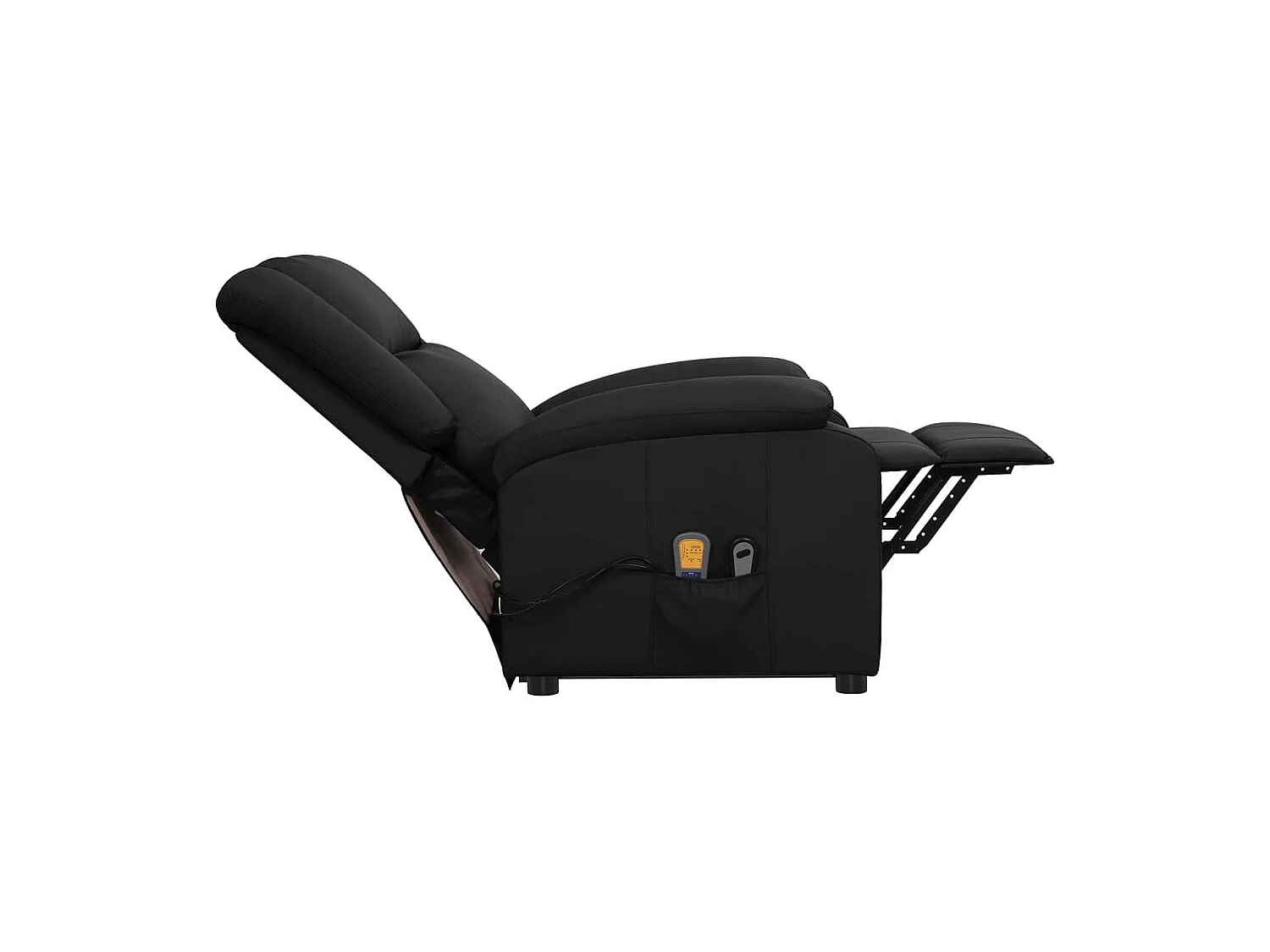 Silla de relax | Sillón elevable cuero sintético negro SHL4660