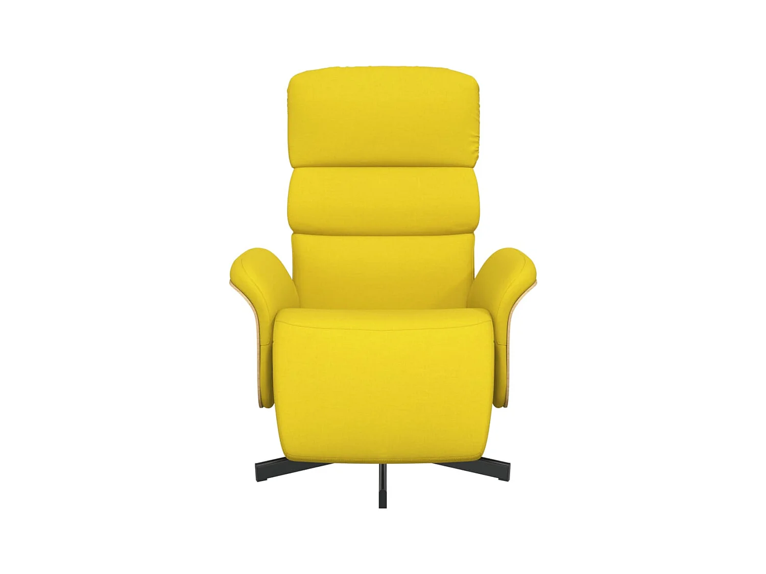 Sillón de relax | Sillón reclinable con reposapiés tela amarillo claro SHL9020