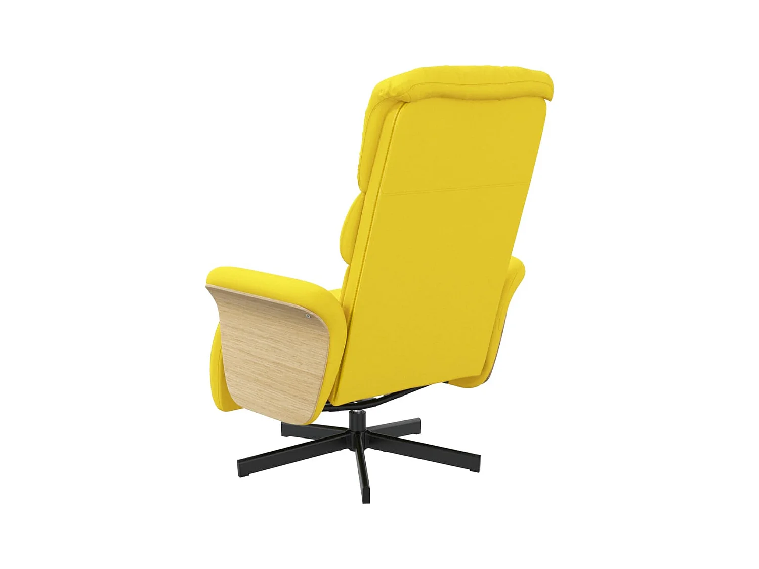 Sillón de relax | Sillón reclinable con reposapiés tela amarillo claro SHL9020