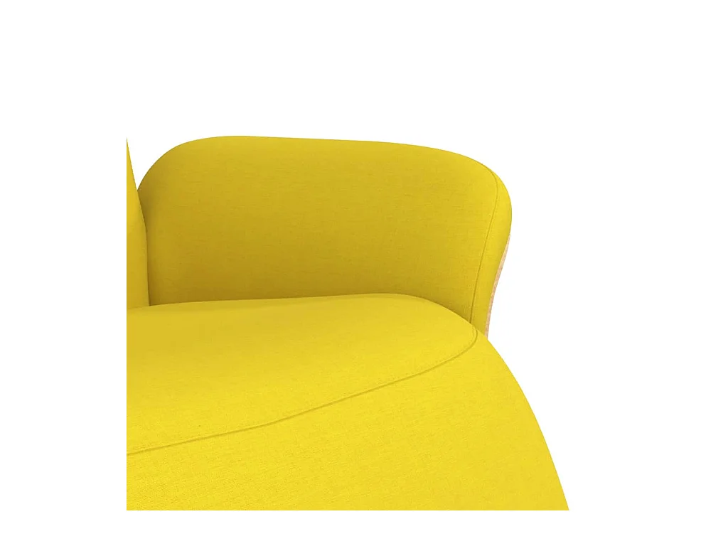 Sillón de relax | Sillón reclinable con reposapiés tela amarillo claro SHL9020