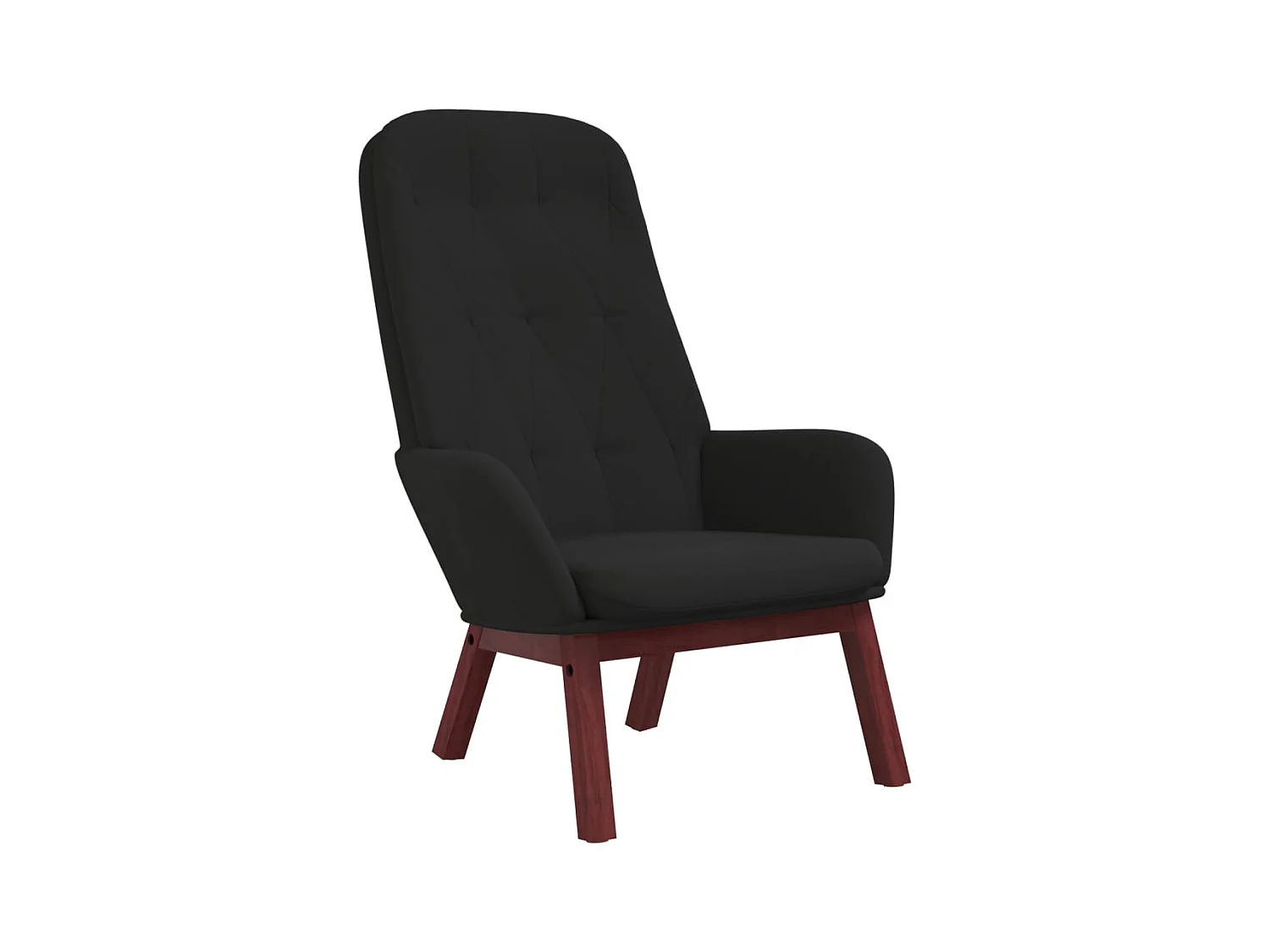 Chaise de relaxation-Fauteuil de Salon Noir Velours SHL4389