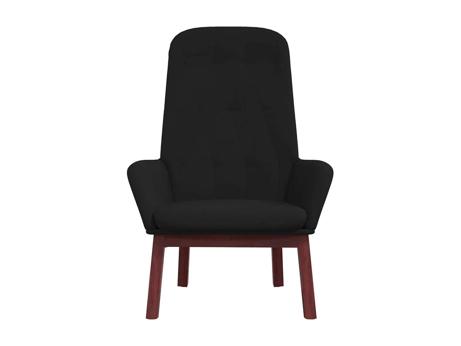 Chaise de relaxation-Fauteuil de Salon Noir Velours SHL4389