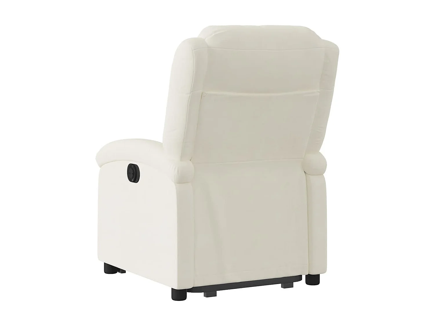 Relaxsessel | Lounge Sessel für Wohnzimmer mit Aufstehhilfe Creme Samt SHL49265