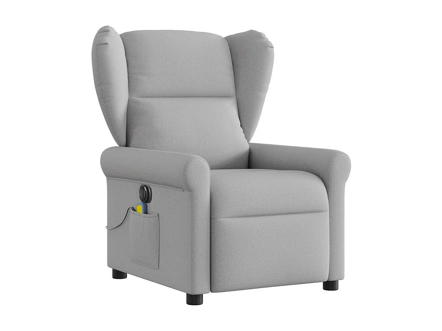 Fauteuil inclinable électrique-Fauteuil de massage de Salon gris nuage tissu SHL3272