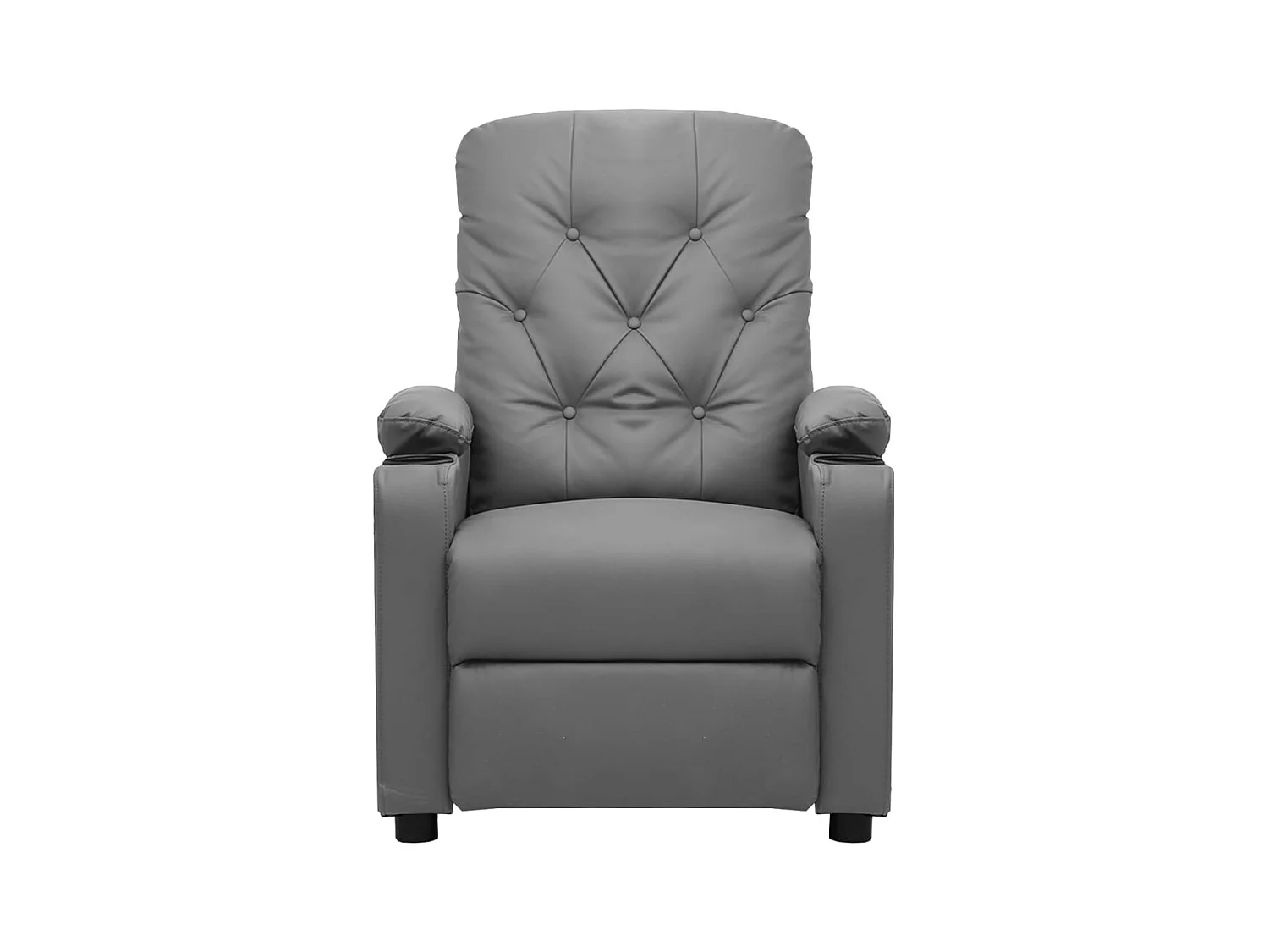 Sillón de relax | Silla | Sillón reclinable eléctrico de cuero sintético gris SHL8373