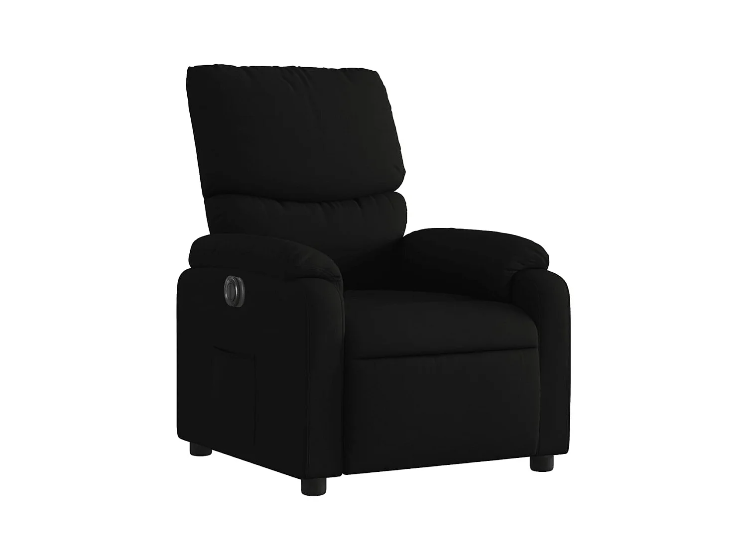 Fauteuil inclinable électrique-Chaise de relax-Fauteuil salon Noir Tissu SHL5161
