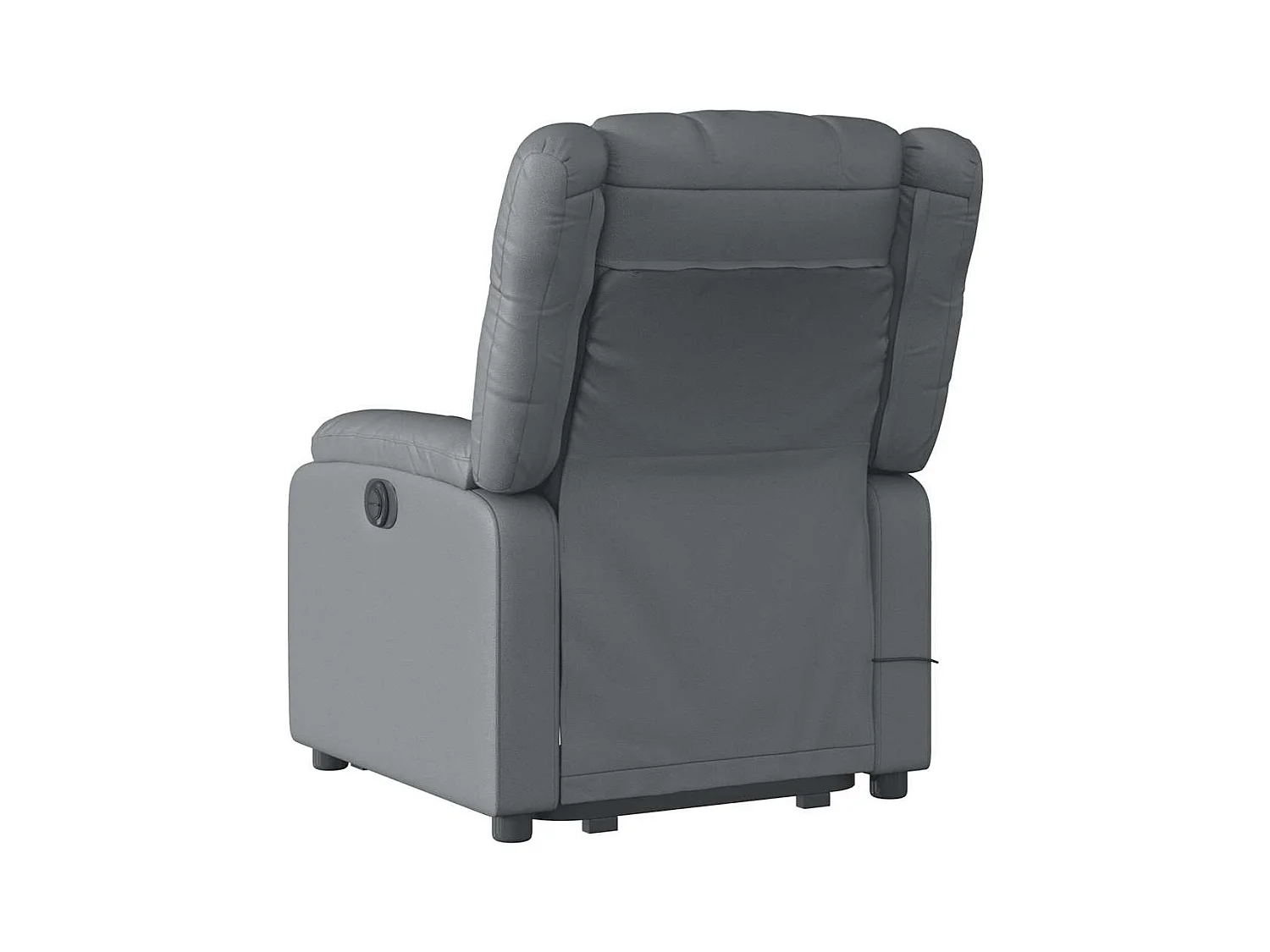 Sillón de relax | Sillón reclinable de masaje de pie cuero artificial gris SHL8773
