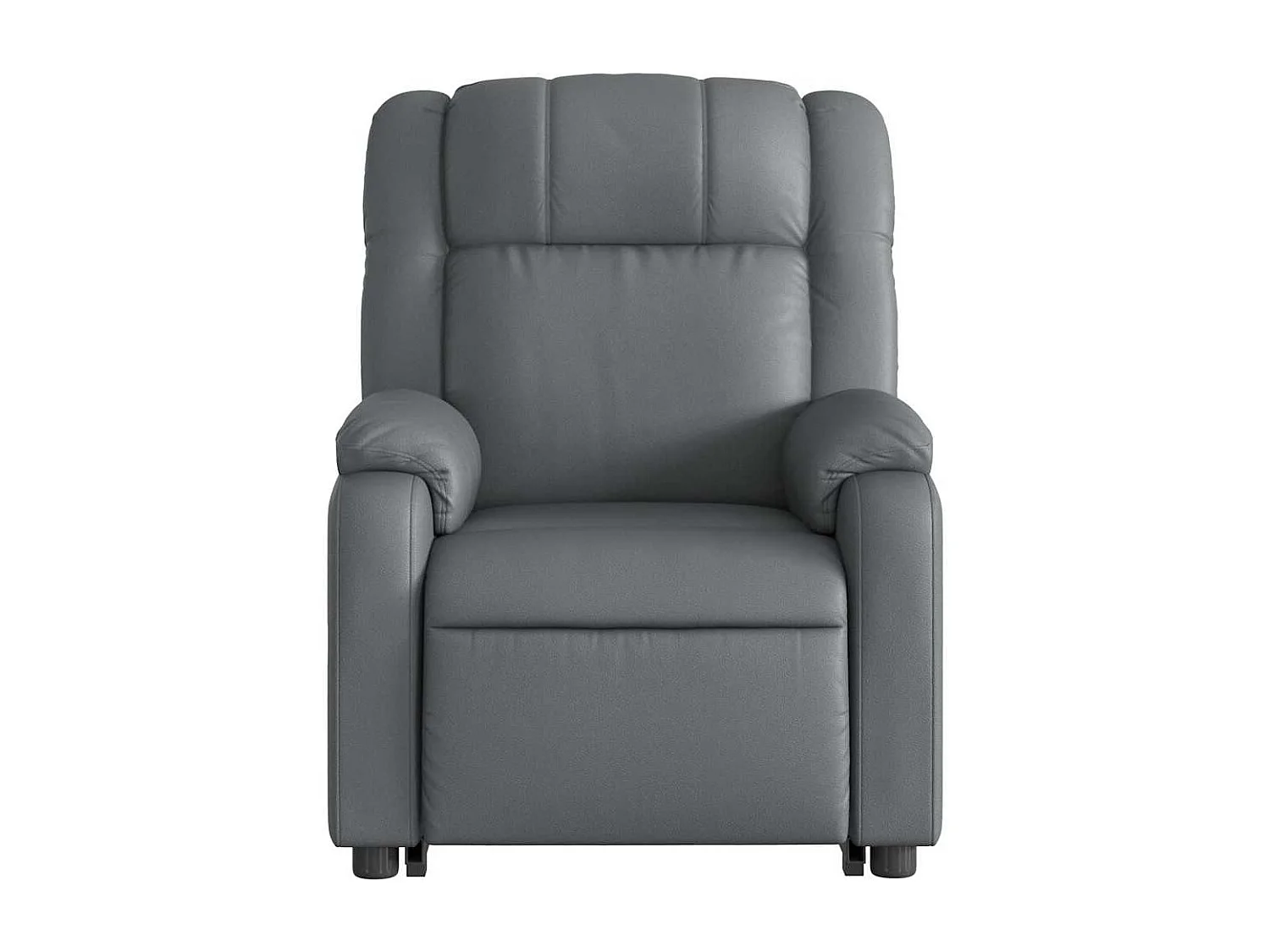 Sillón de relax | Sillón reclinable de masaje de pie cuero artificial gris SHL8773