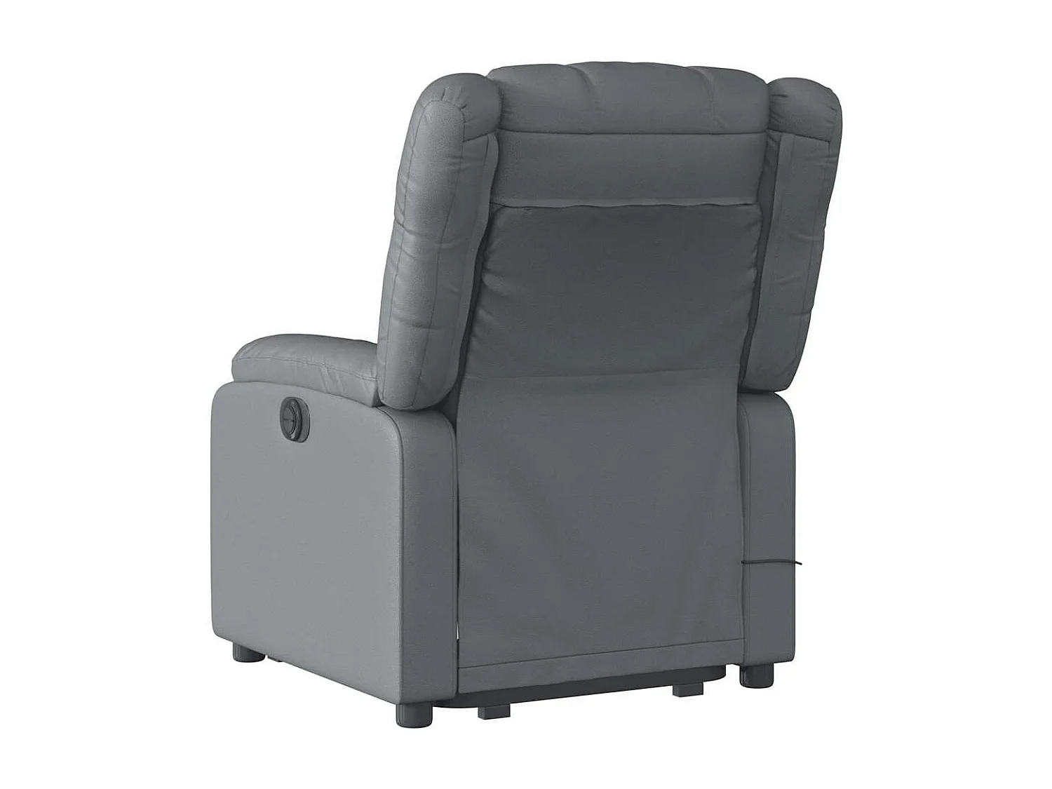 Sillón de relax | Sillón reclinable de masaje de pie cuero artificial gris SHL8773
