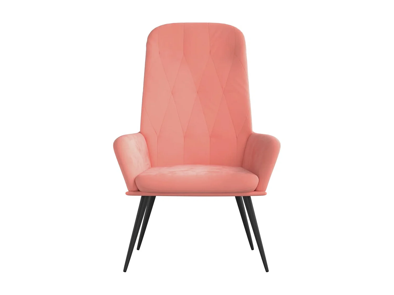 Relaxsessel | Lounge Sessel Rosa Samt SHL45051