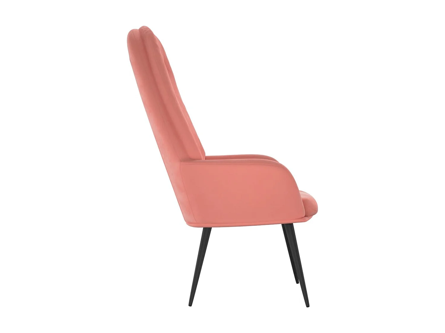 Relaxsessel | Lounge Sessel Rosa Samt SHL45051