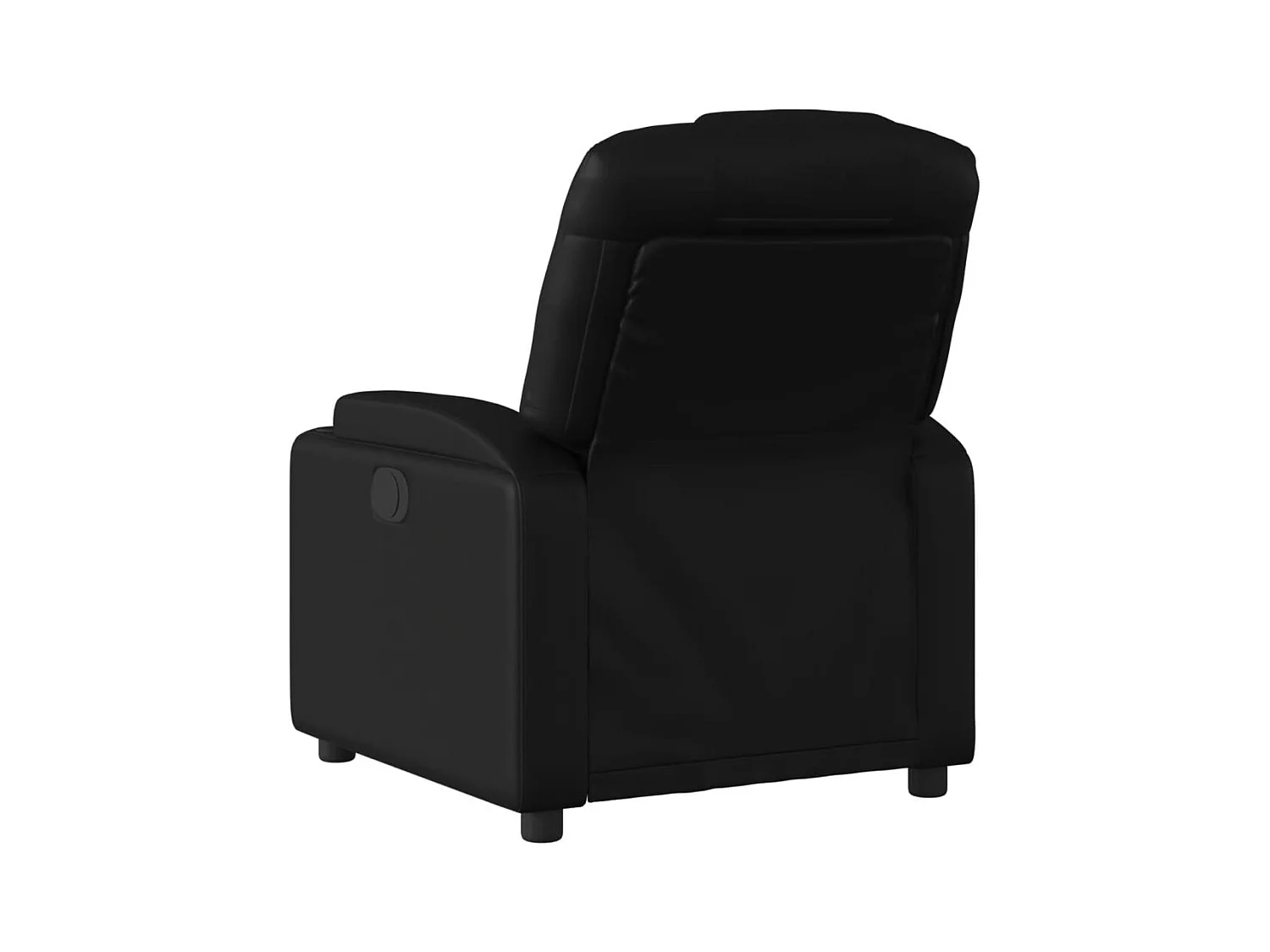 Stoel | Relaxfauteuil | Relaxstoel zwart kunstleer