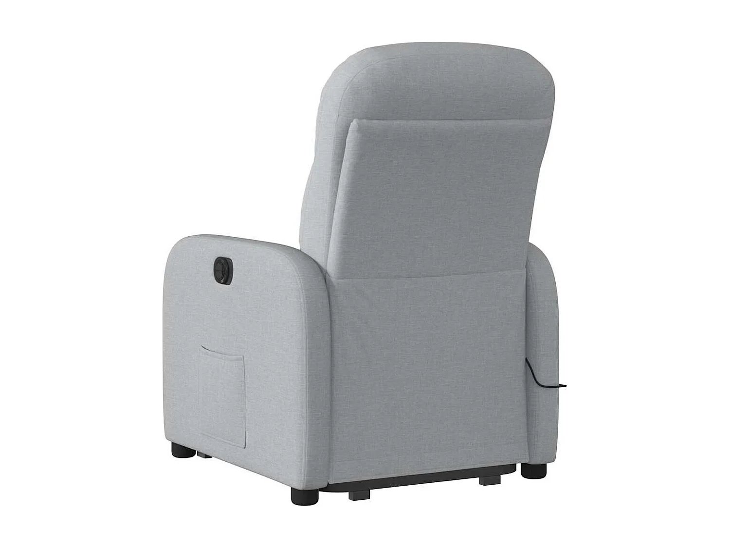 Fauteuil inclinable électrique-Chaise de relax-Fauteuil de Massage Gris clair Tissu SHL3693