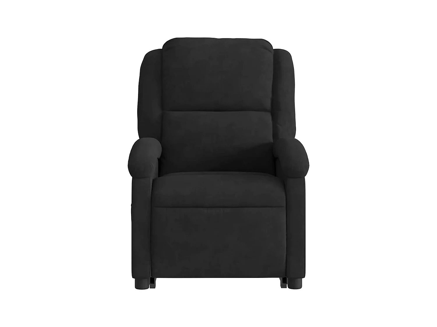 Silla de relax | Sillón eléctrico reclinable elevable de terciopelo negro SHL2540