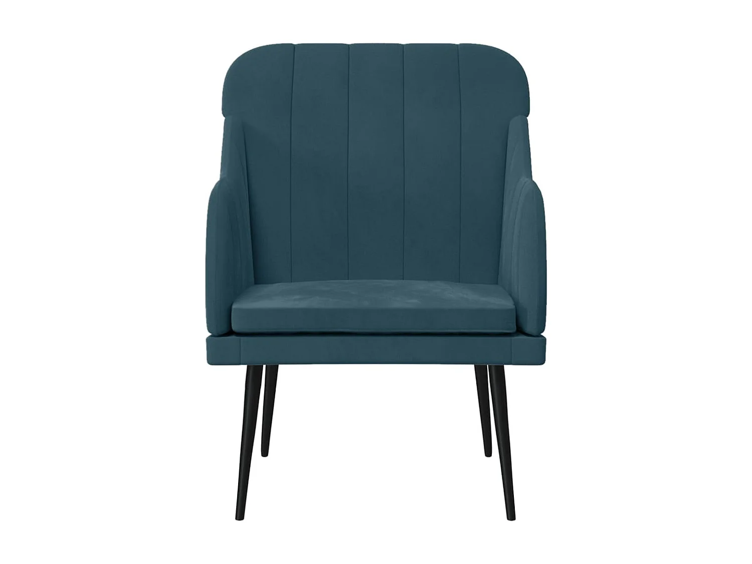 Sillón de salón | Silla de relax | Sillón de terciopelo azul 63x76x80 cm SHL2283