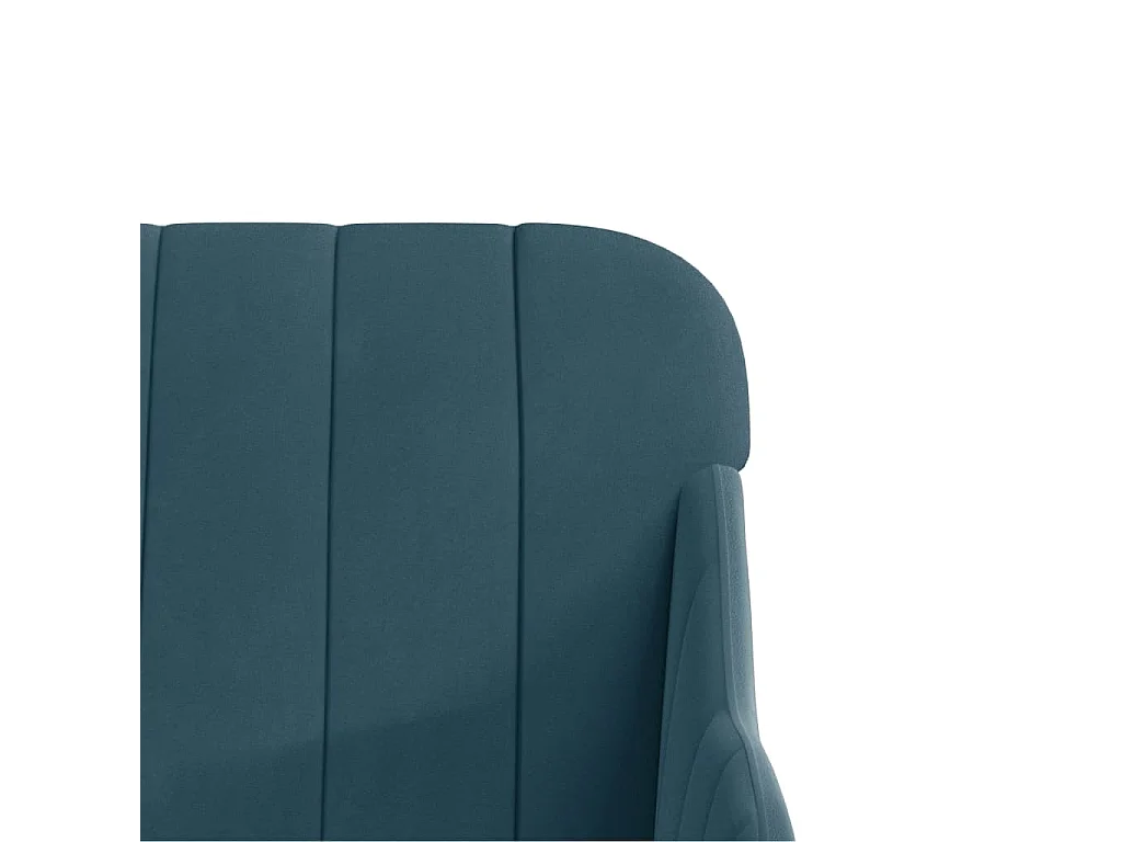 Sillón de salón | Silla de relax | Sillón de terciopelo azul 63x76x80 cm SHL2283
