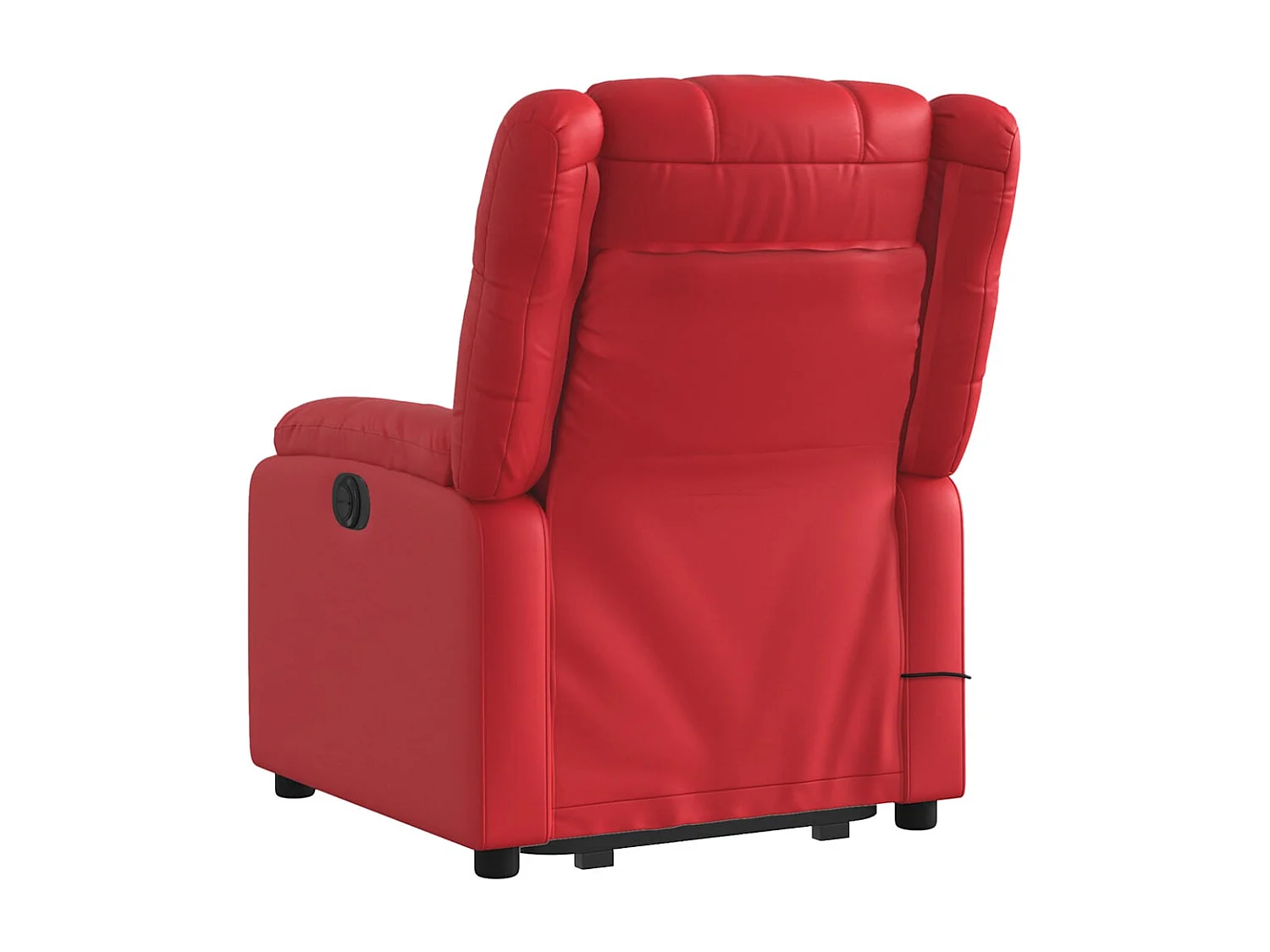 Massagesessel mit Aufstehhilfe | Relaxsessel Rot Kunstleder SHL82595