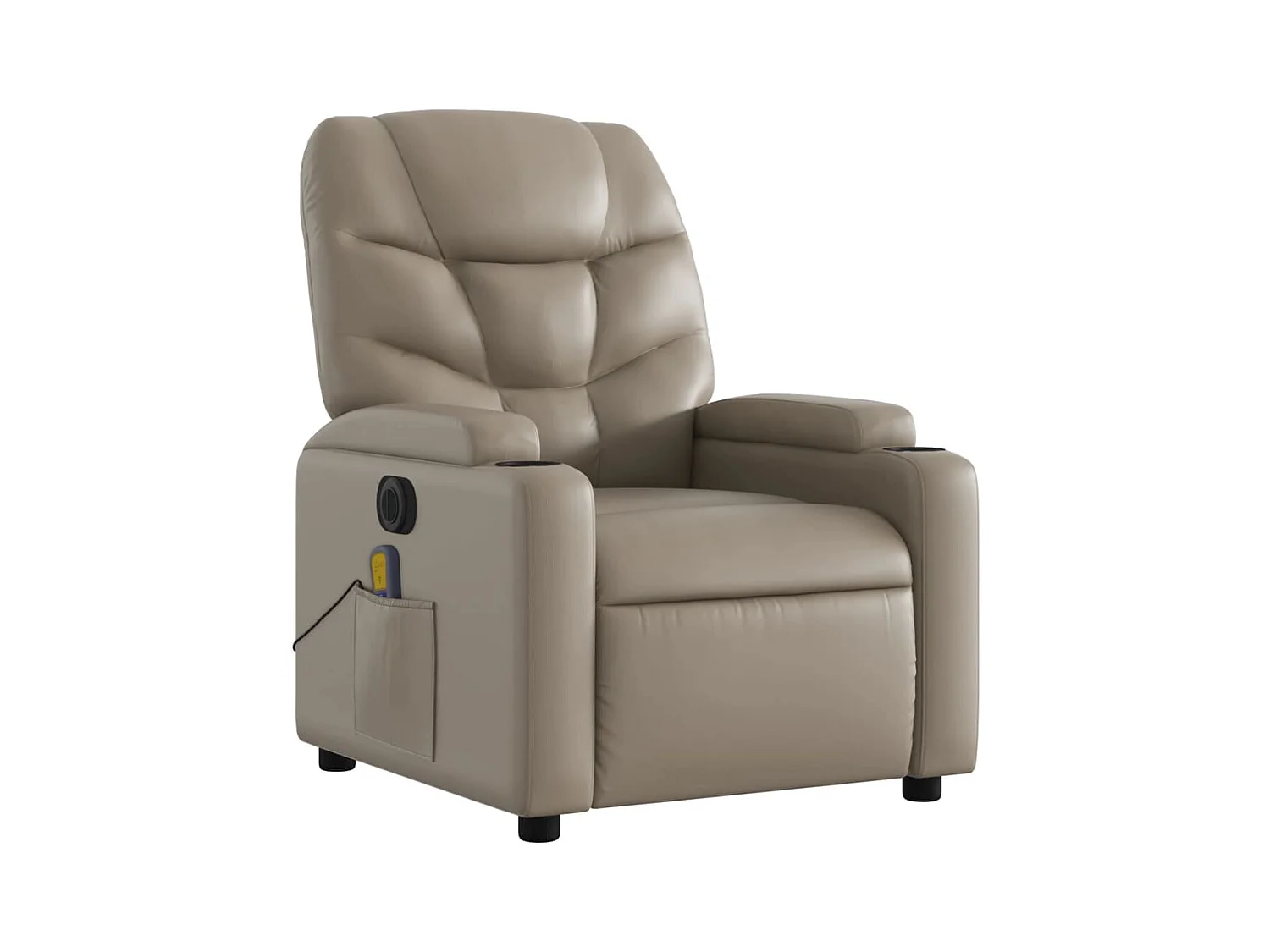 Fauteuil inclinable électrique-Fauteuil de massage pour Salon cappuccino similicuir SHL3585