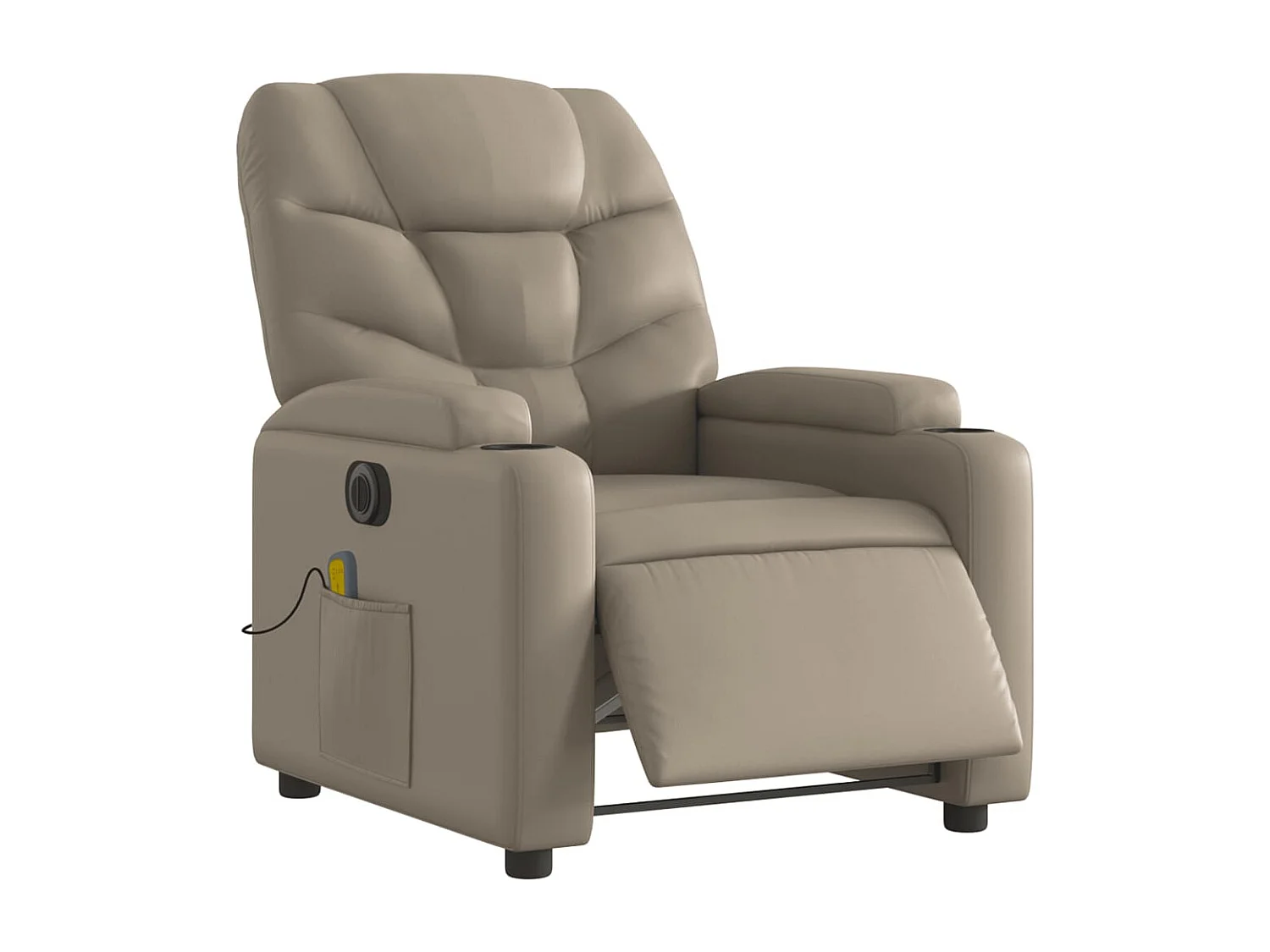 Massagesessel Elektrisch | Relaxsessel indoor Cappuccino-Braun Kunstleder SHL14541