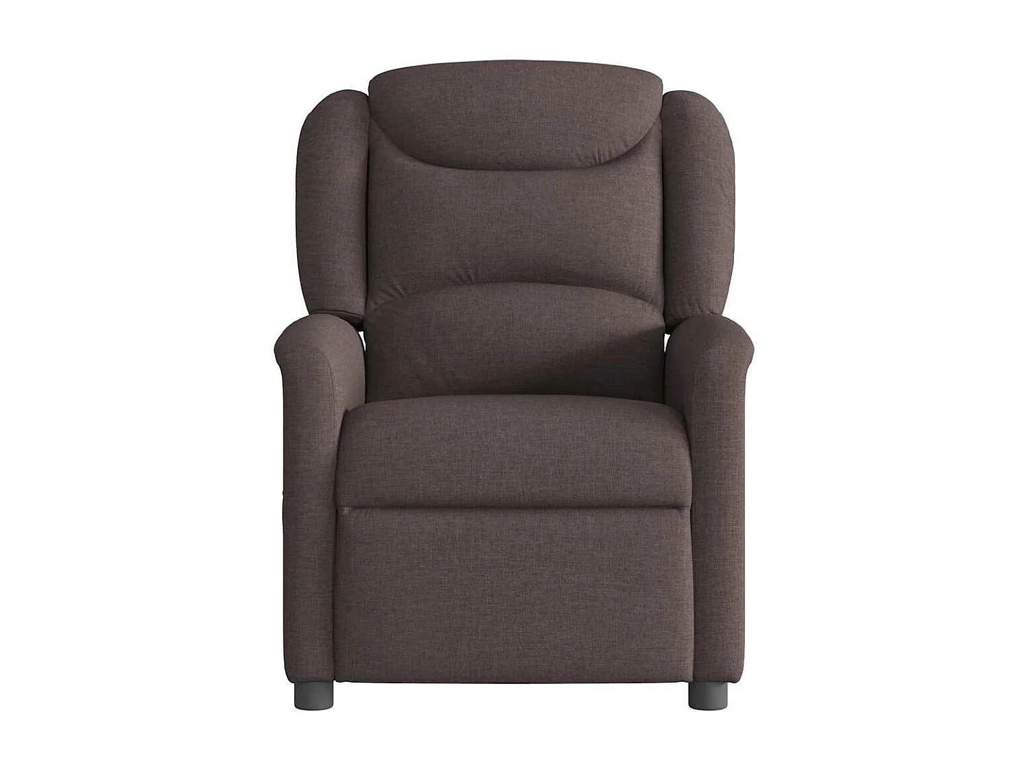 Fauteuil inclinable électrique-Chaise de relax-Fauteuil TV Marron foncé Tissu SHL4451
