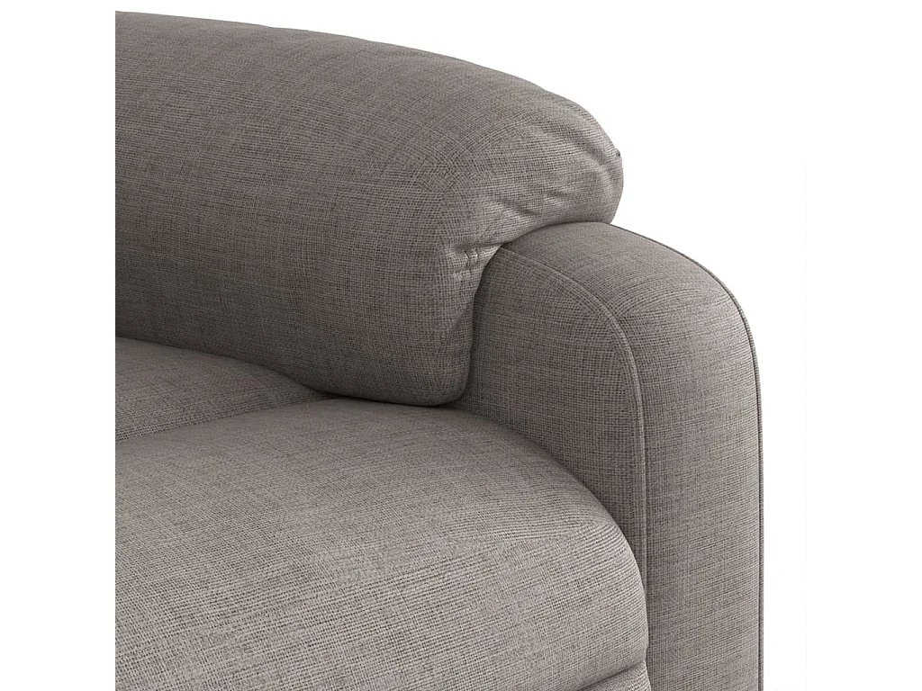 Sillón de salón | Silla | Sillón de masaje reclinable de tela gris taupé SHL3931